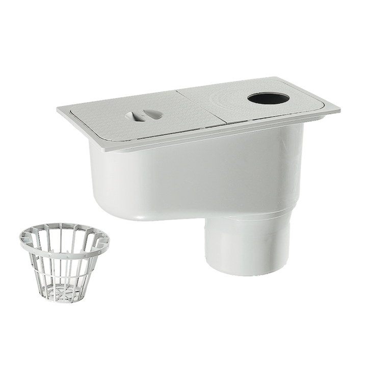 Rain trap with vertical exit Rain trap with vertical exit